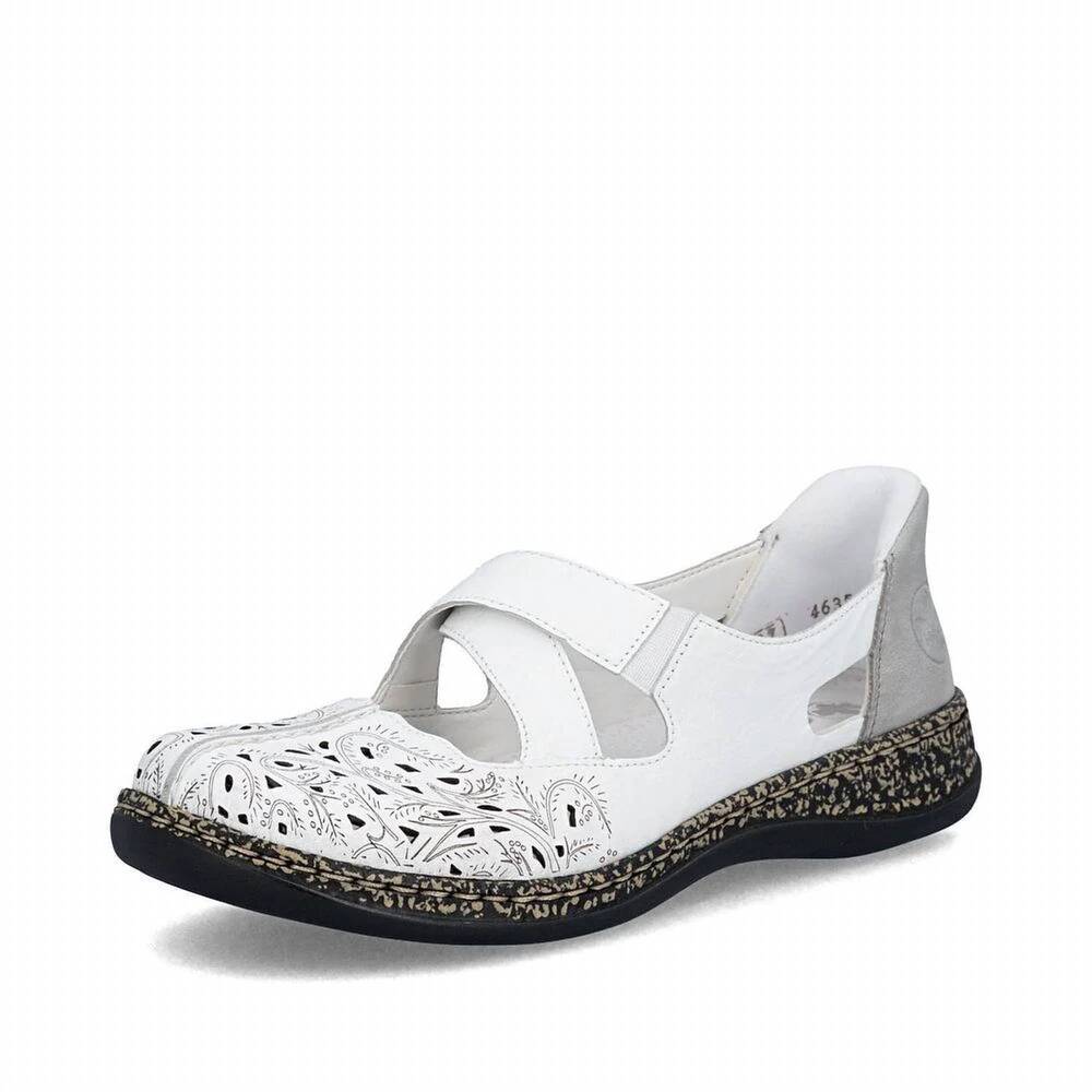 NEW RIEKER women's casual shoes in blanc